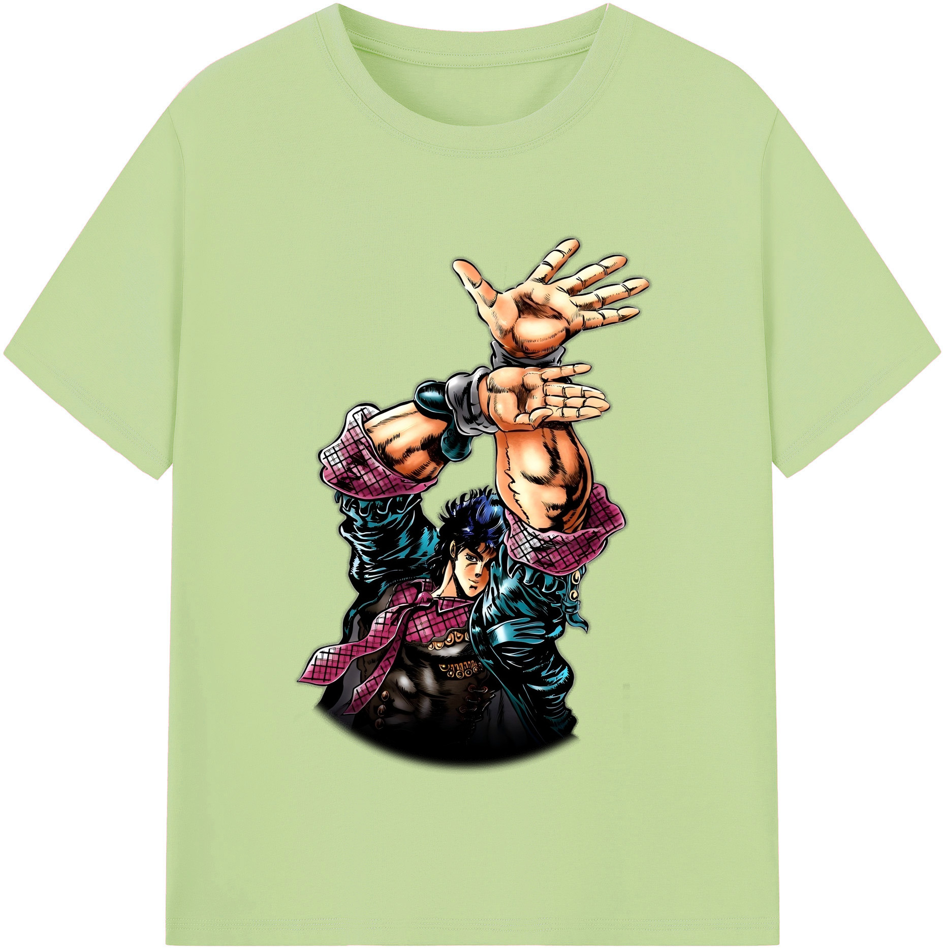 （画像用） ジョジョの奇妙な冒険 /ジョナサン?ジョースター JoJo's Bizarre Adventure Jonathan Joestar 綿100％半袖Tシャツ（フロントプリント）